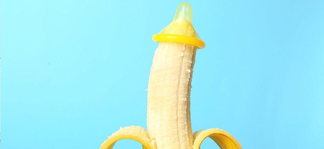 banán v kondóme ako imitácia zväčšenia penisu bez operácie