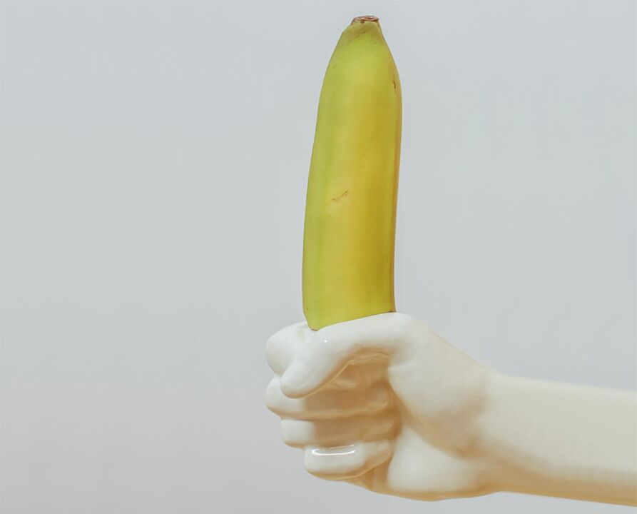 banán symbolizuje zväčšený penis