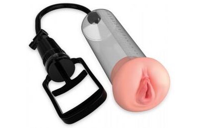 pumpa s vibračným masážnym prístrojom na zväčšenie penisu